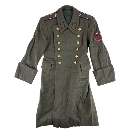 Bulgarian Army Khaki Wool Greatcoat - Medium