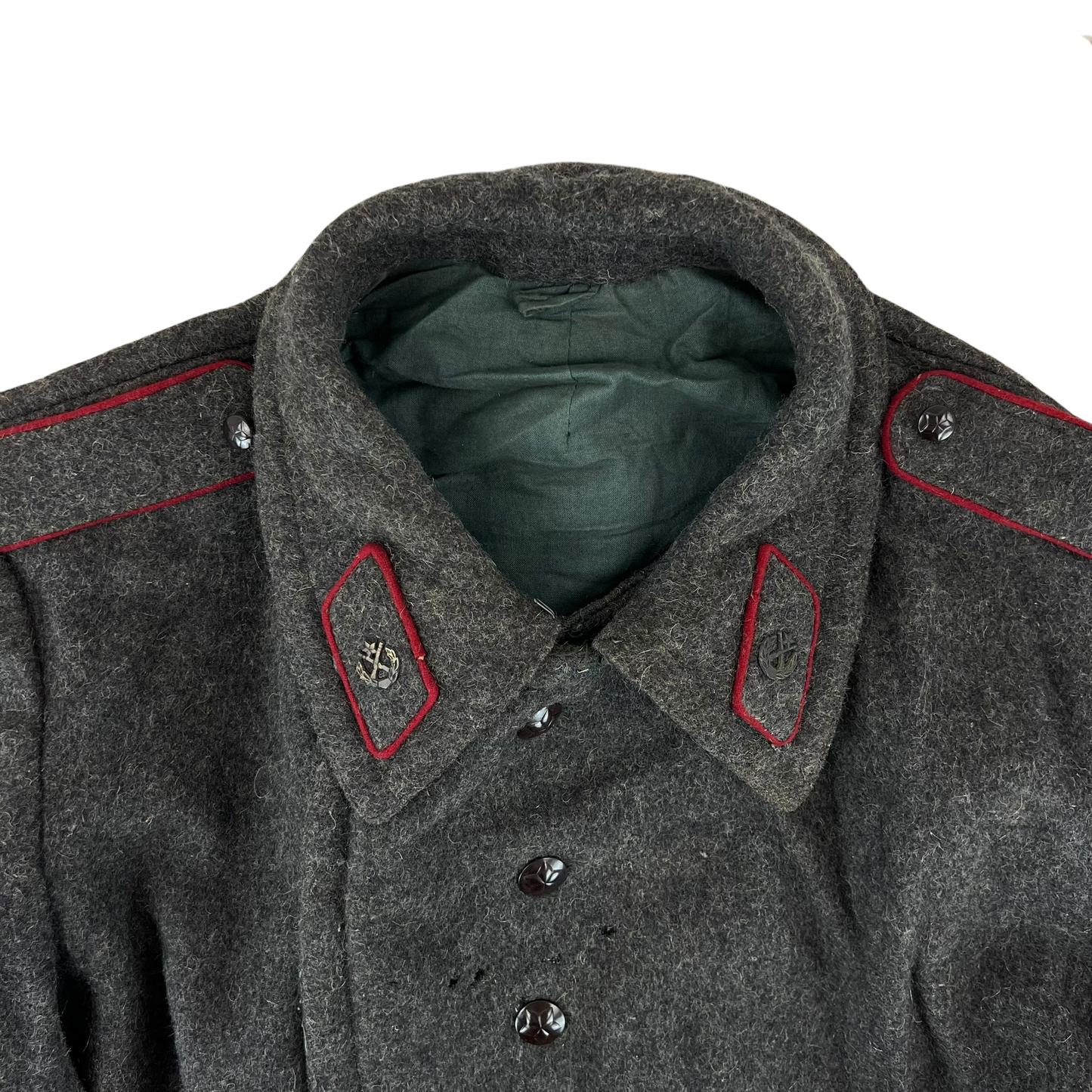 Bulgarian People's Army 60s Grey Wool Greatcoat - Large