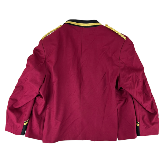British Army Musician's Burgundy Performance Jacket - XX Large
