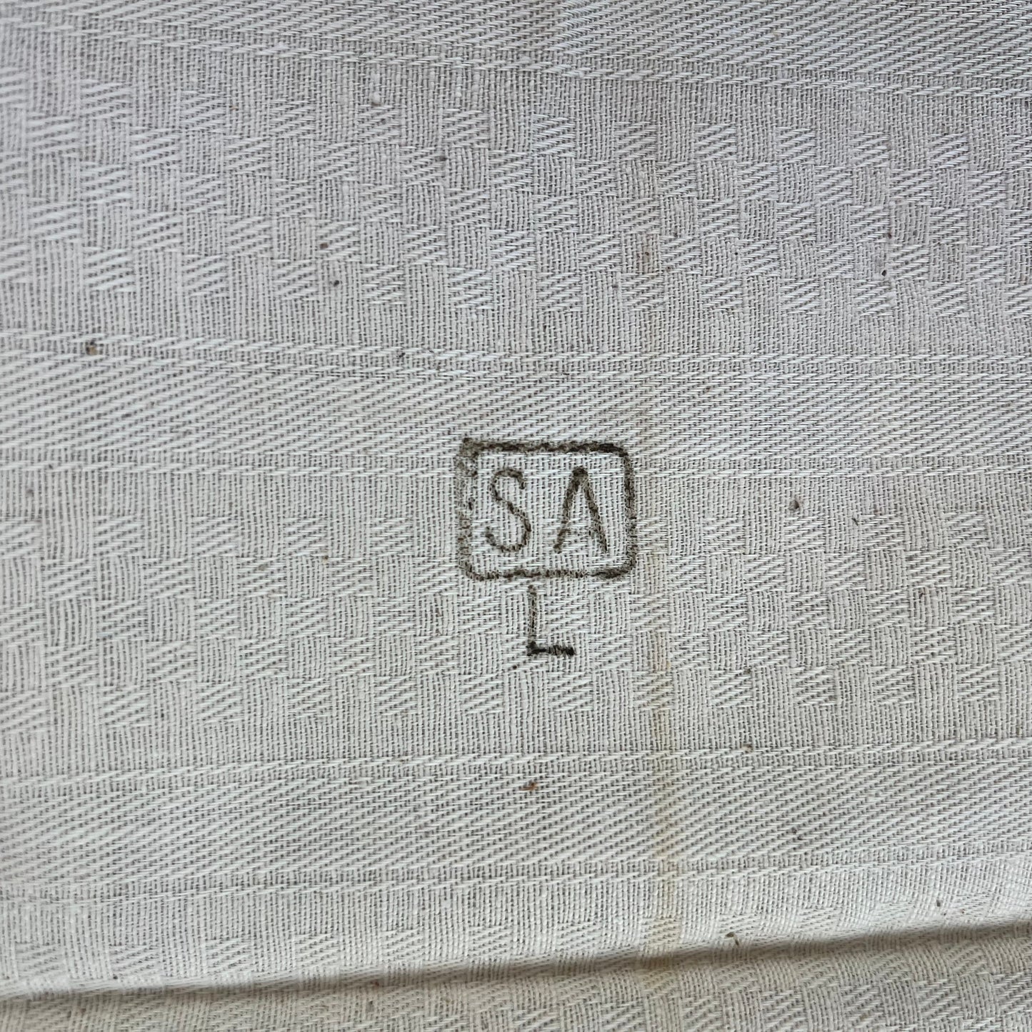 Finnish Army WW2 Cream w/ Red Stipe Tea Towel