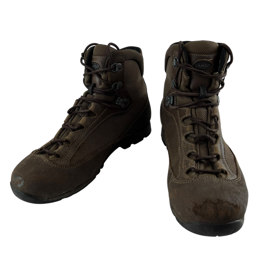 British Army AKU Brown Combat Boots - Size 8M