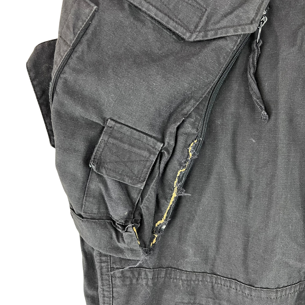 British RAF Aircrew Black Padded Combat Trousers - W41 L31.5
