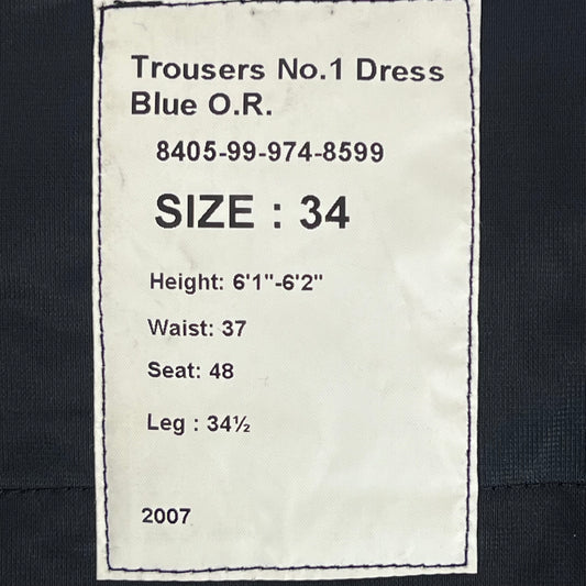British Army No. 1 Dress Trousers - W37 L34