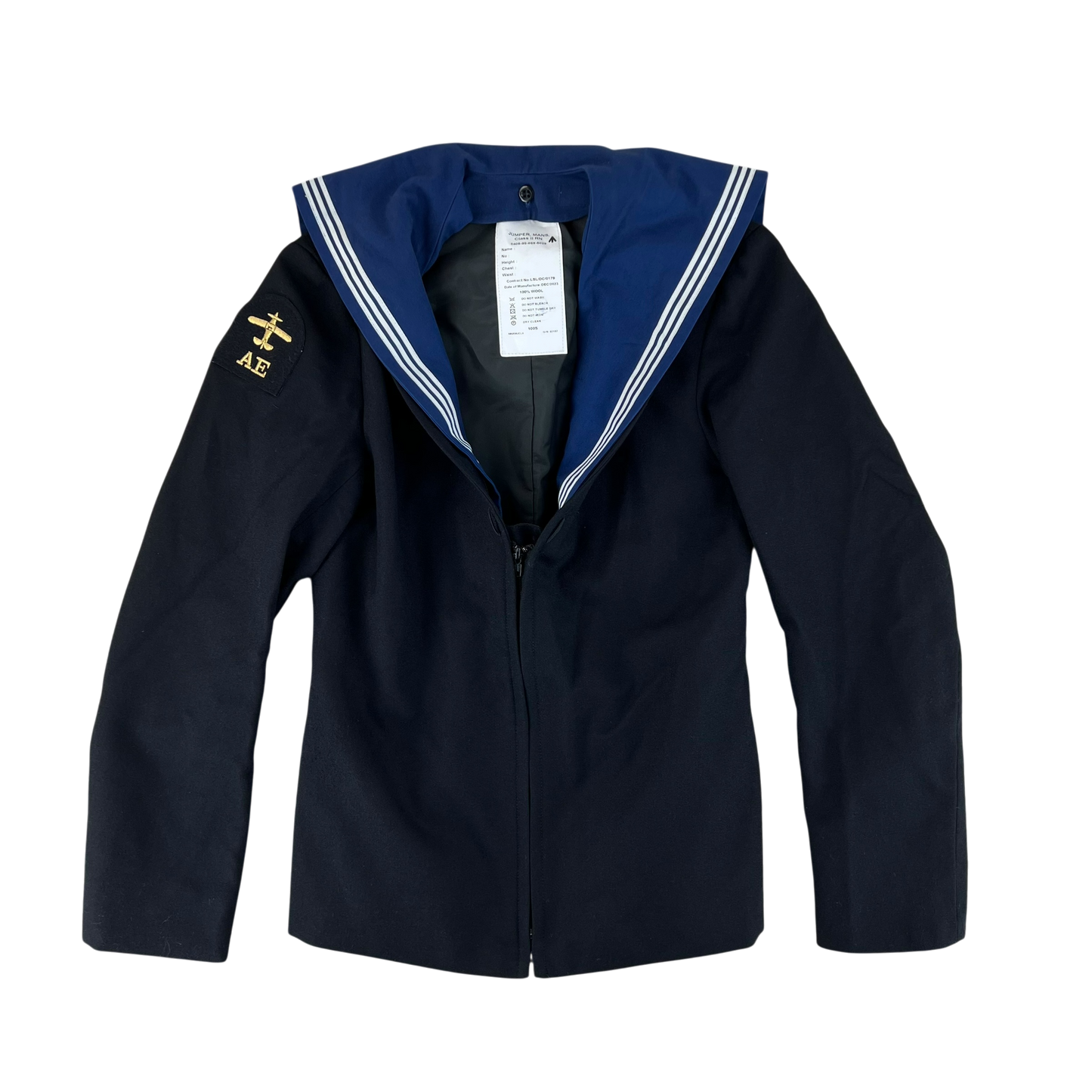 British Royal Navy Class II Jumper Sailor's Top - Medium 100S