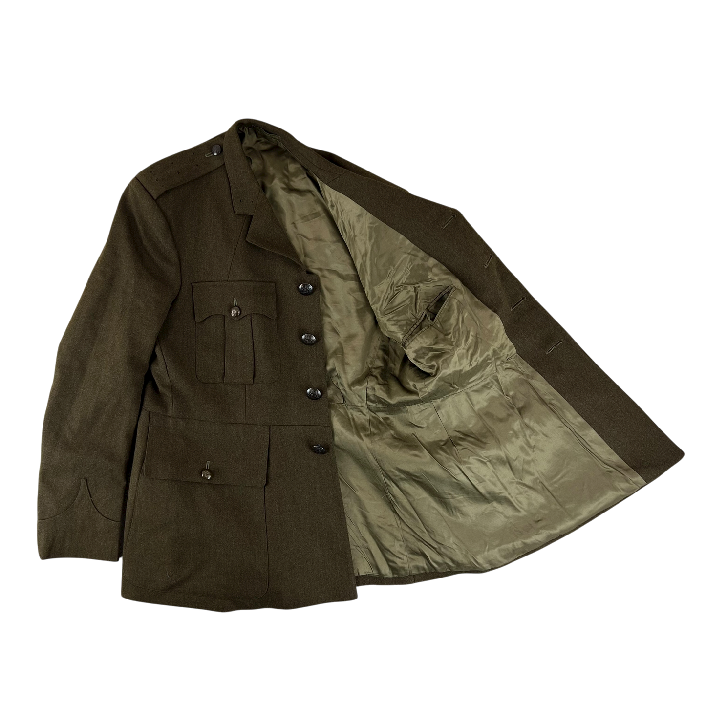 British Army Old Pattern No. 2 Olive Brown Dress Jacket - PWRR - Large