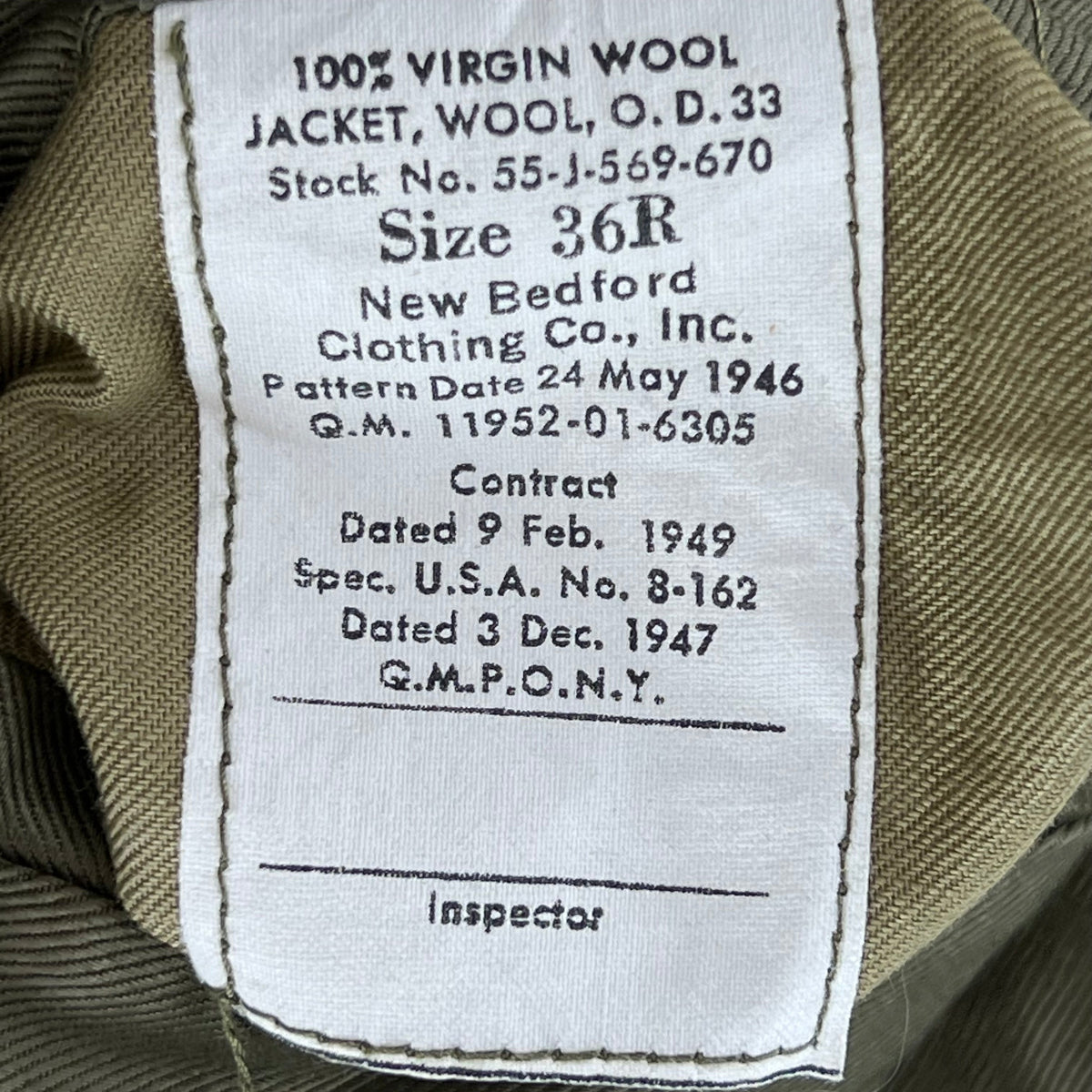 US Army 40s Ike Jacket Battle Dress - Medium 36R