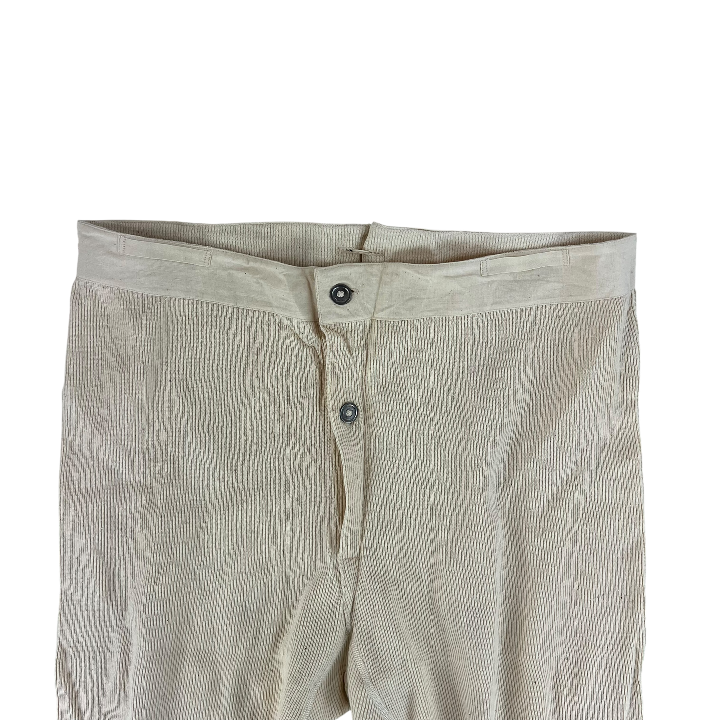 Swedish Army 40s Cream Long Johns Trousers - W36 L29.5