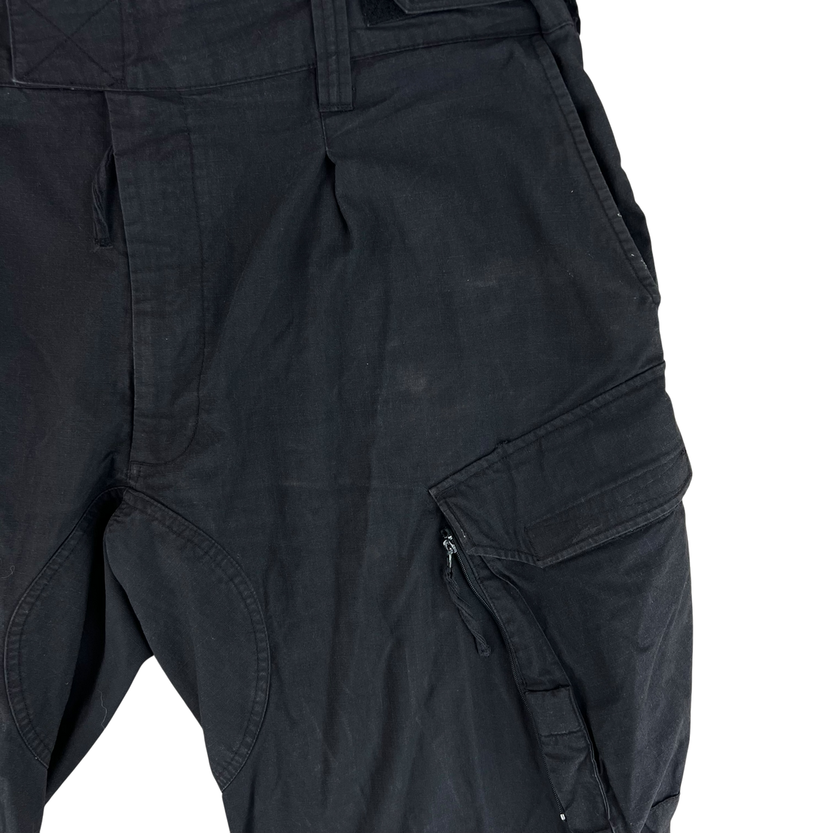 British RAF Aircrew Black Padded Combat Trousers - W41 L31.5