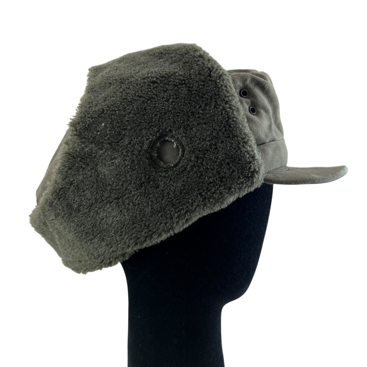 Austrian Army Olive Drab Cold Weather Trapper Cap - Medium 57cm