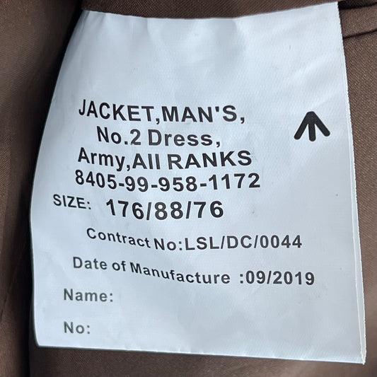 British Army No.2 FAD Dress Jacket - Small 176/88