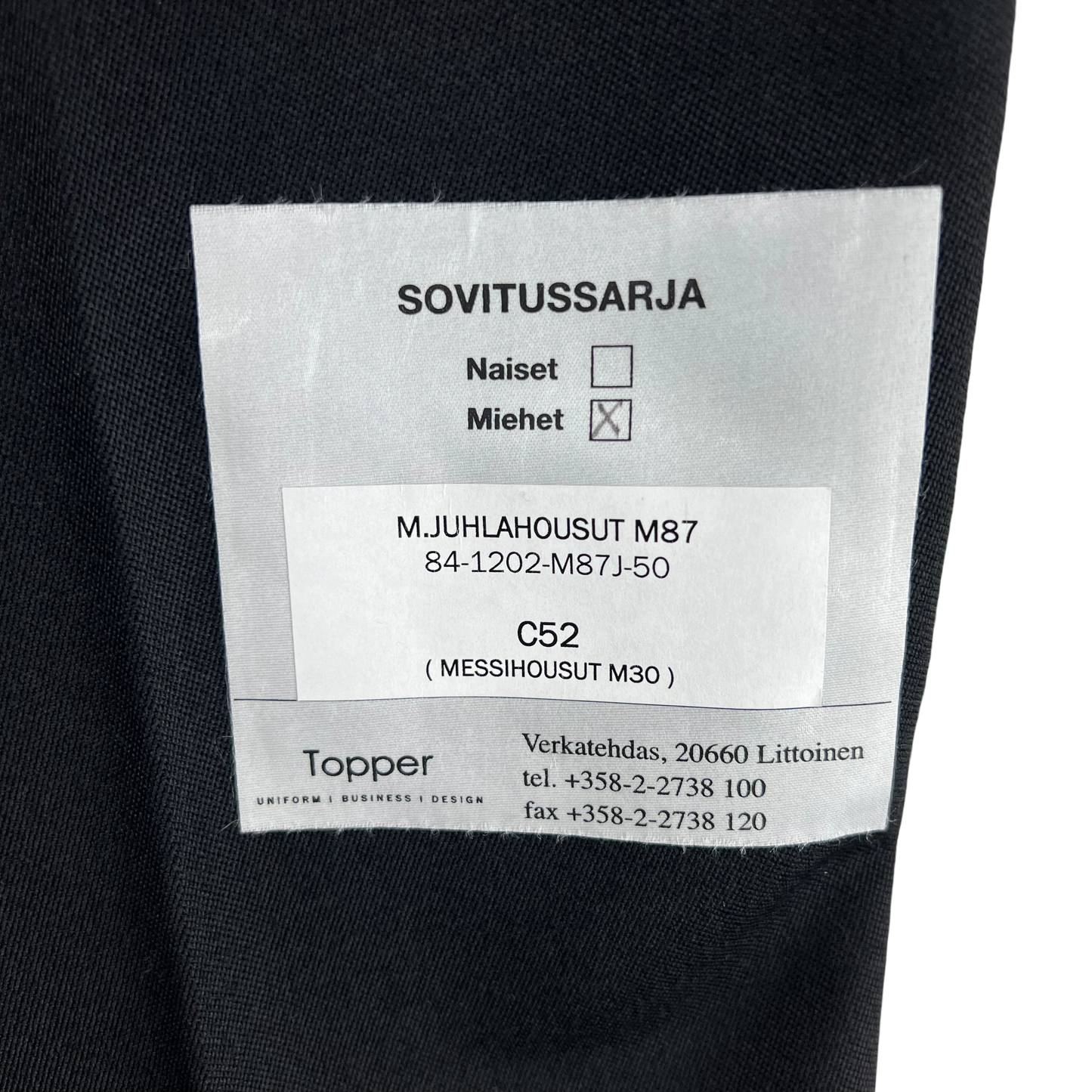 Finnish Army M83 Mess Dress Gala Trousers - W34 L31