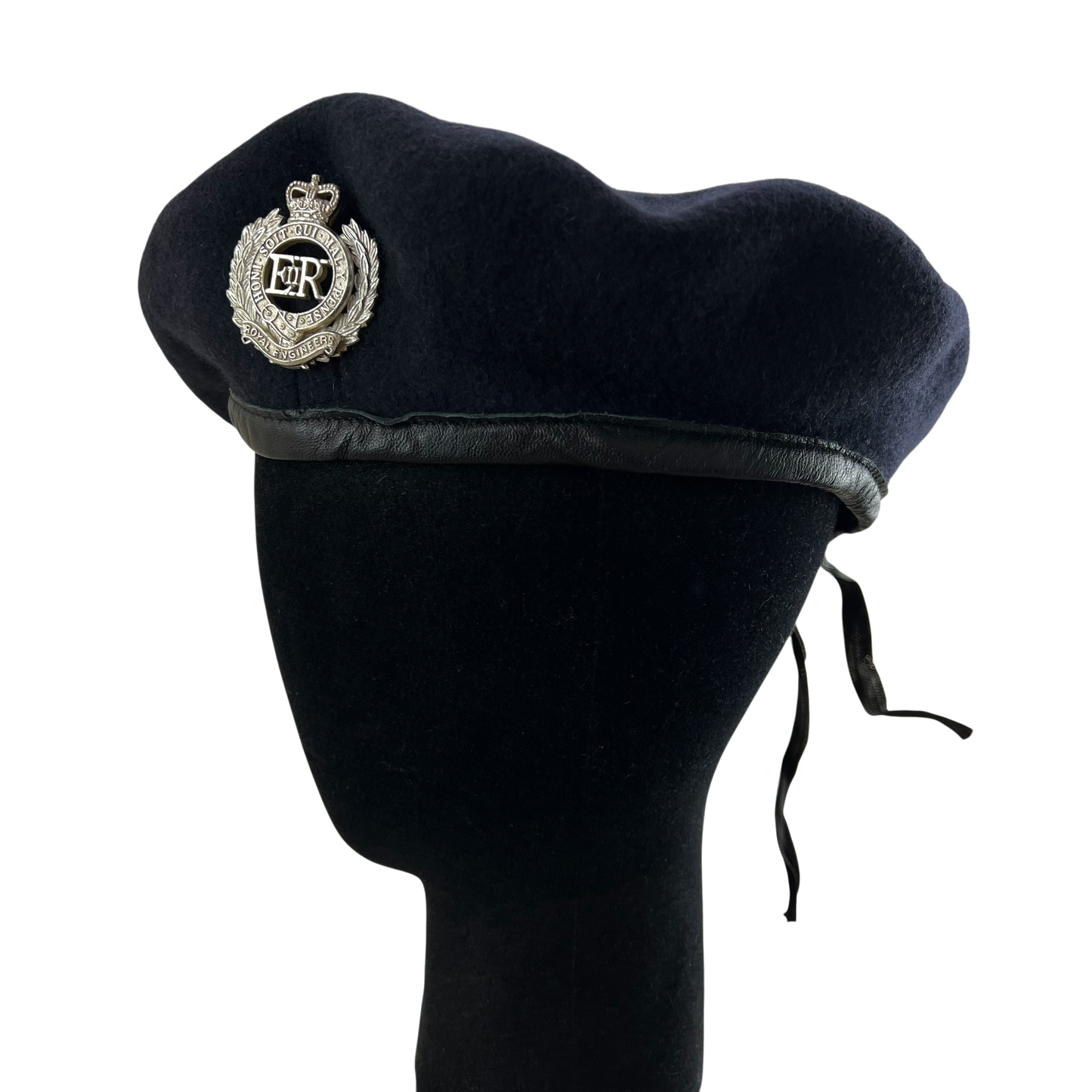 British Army Beret w/ Badge - Royal Engineers - Medium 57cm