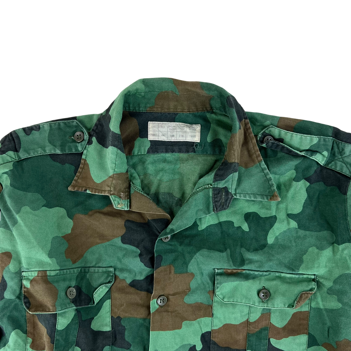 Serbian Army M93 Oak Leaf Camouflage Shirt - Large