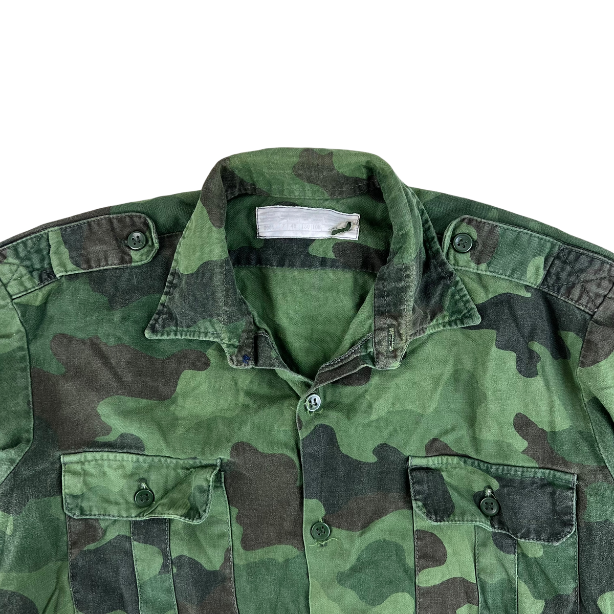 Serbian Army M93 Oak Leaf Camouflage Shirt - Large