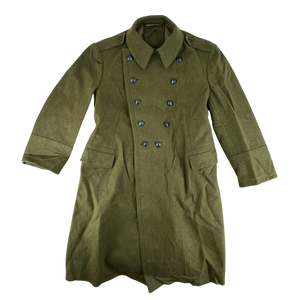 Romanian People's Army 80s Khaki Wool Greatcoat - Large