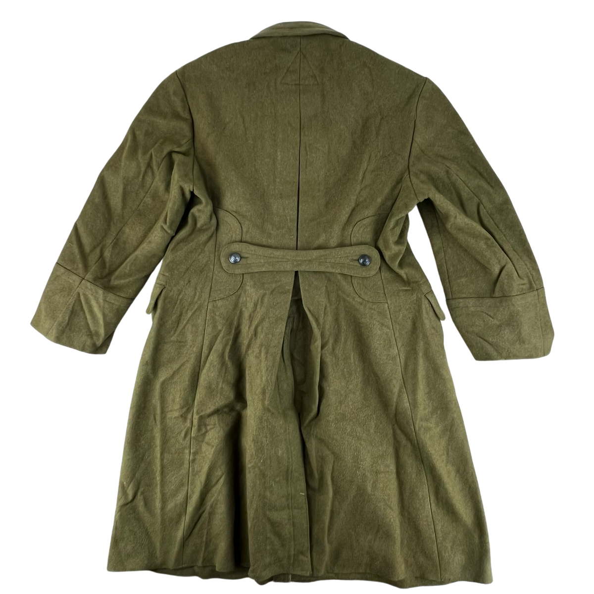 Romanian People's Army 80s Khaki Wool Greatcoat - Large