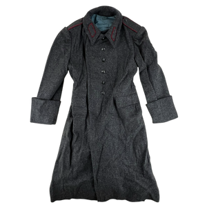 Bulgarian People's Army 80s Grey Wool Greatcoat - Medium