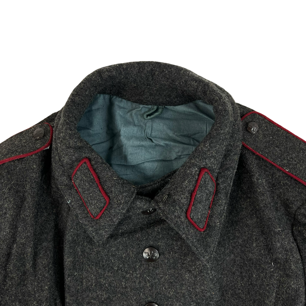 Bulgarian People's Army 80s Grey Wool Greatcoat - Medium