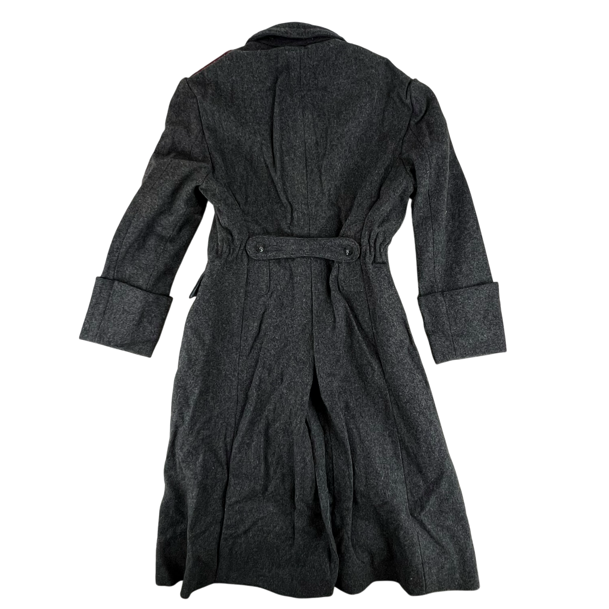 Bulgarian People's Army 80s Grey Wool Greatcoat - Medium