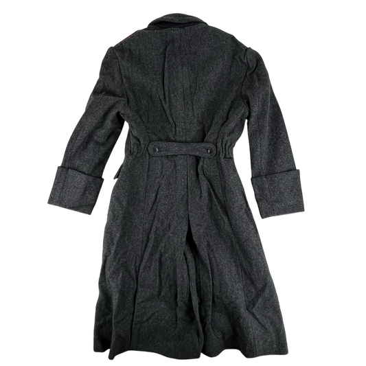 Bulgarian People's Army 80s Grey Wool Greatcoat - Medium