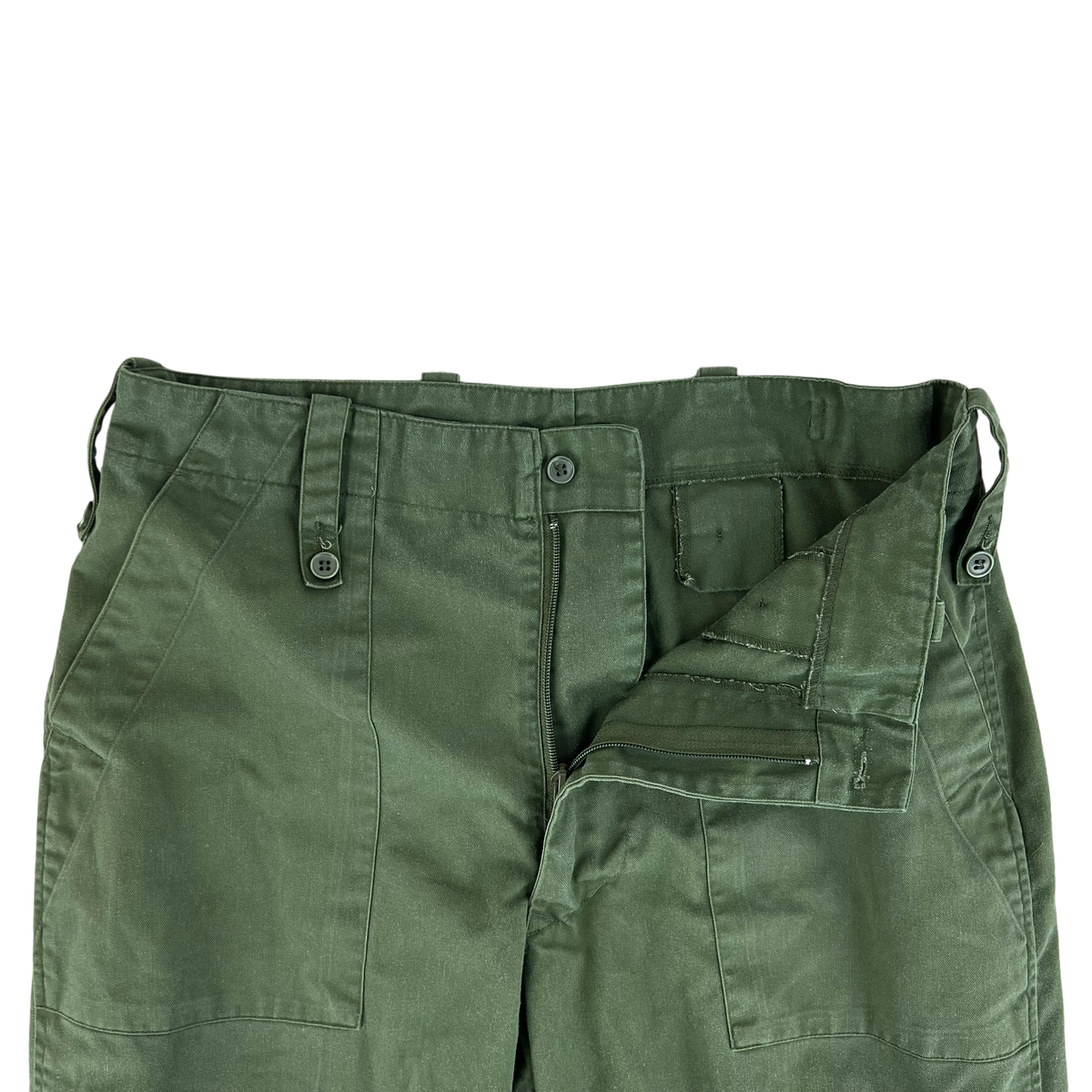 British Army Olive Green Fatigue Work Trousers - W34 L31