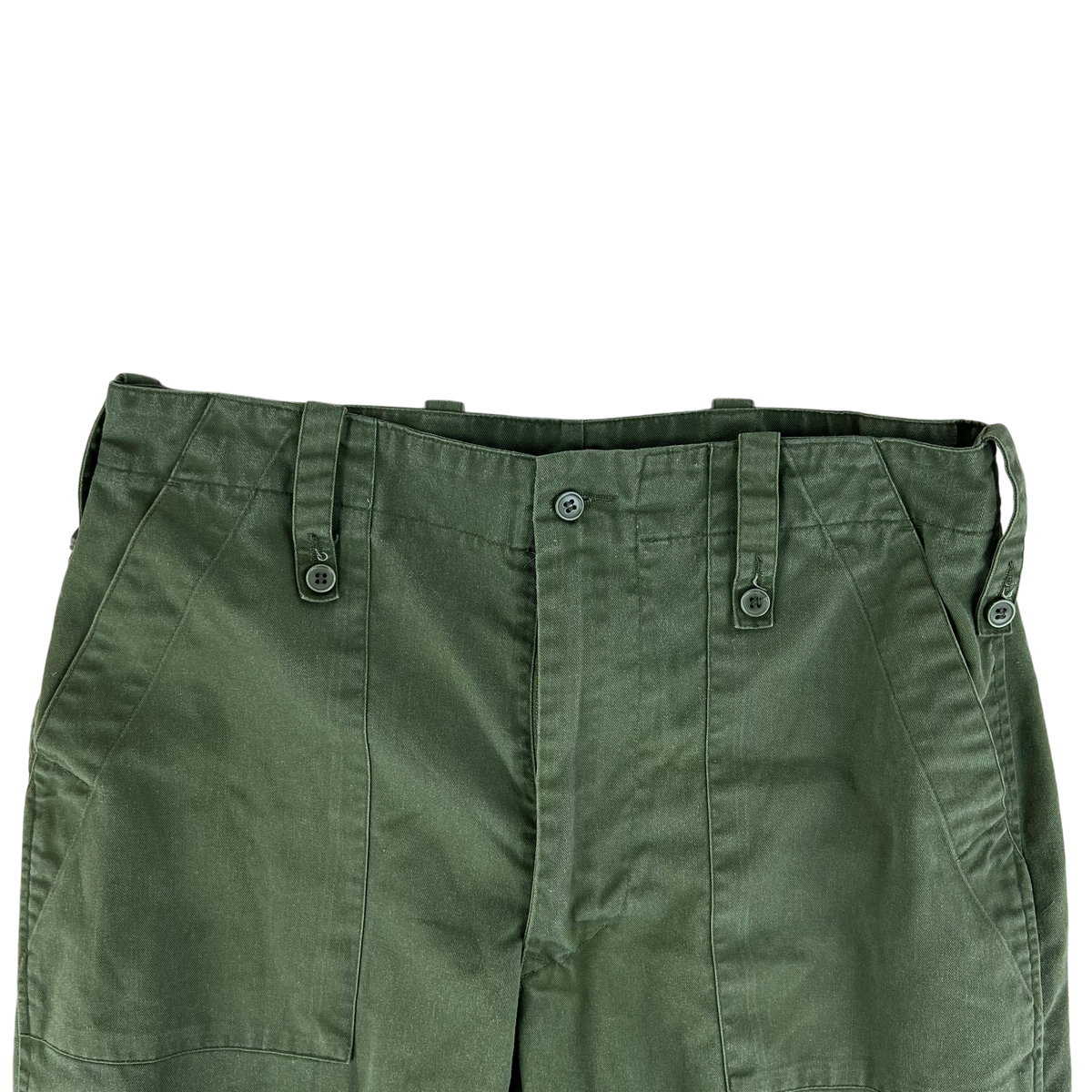 British Army Olive Green Fatigue Work Trousers - W34 L31