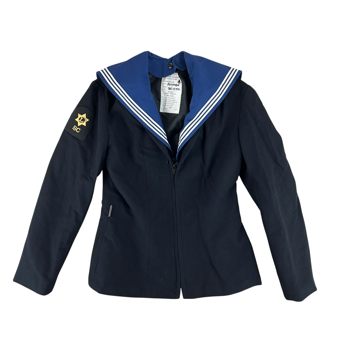 British Royal Navy Women's Class II Jumper Sailor's Top - Small 88R