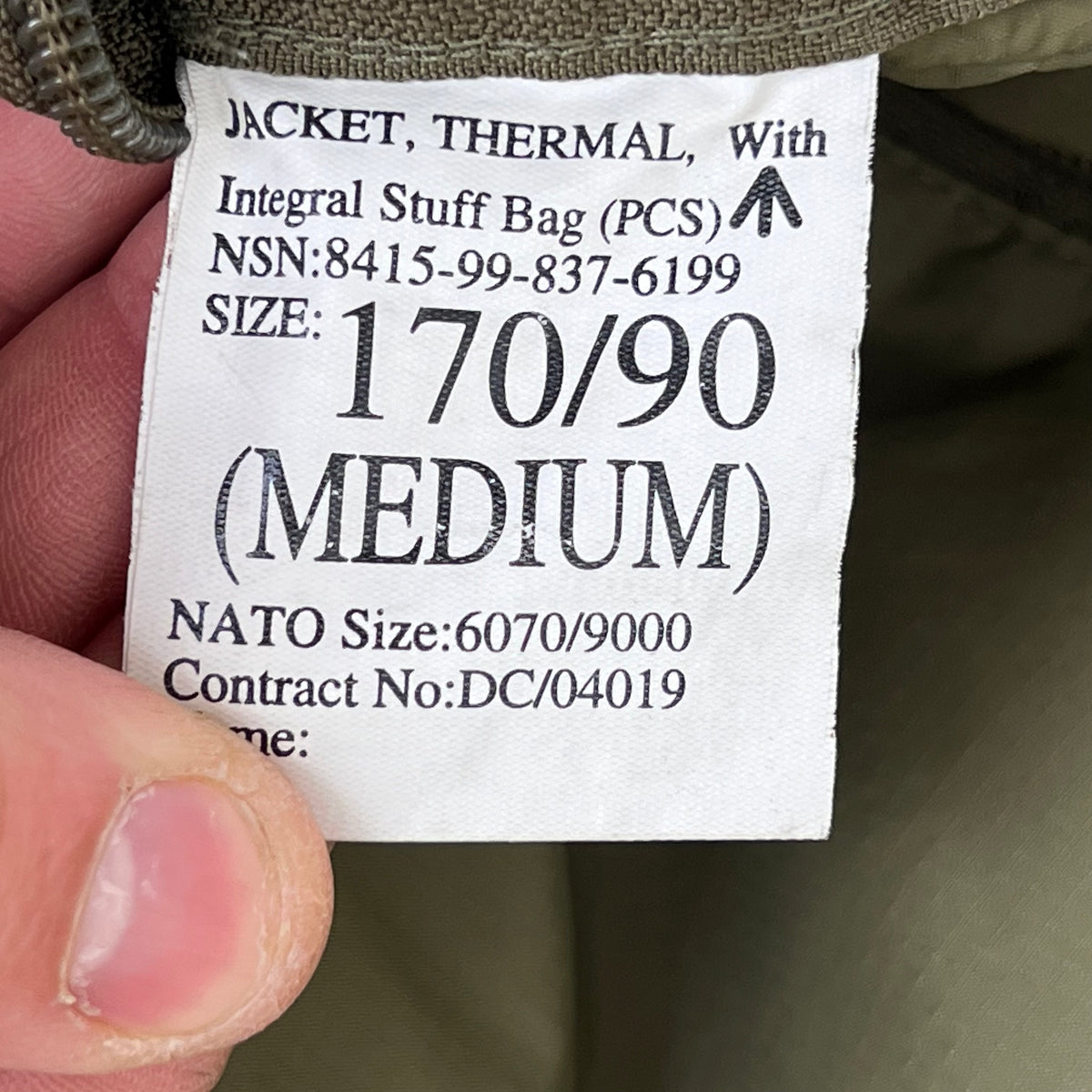 British Army Thermal Buffalo Jacket - Medium
