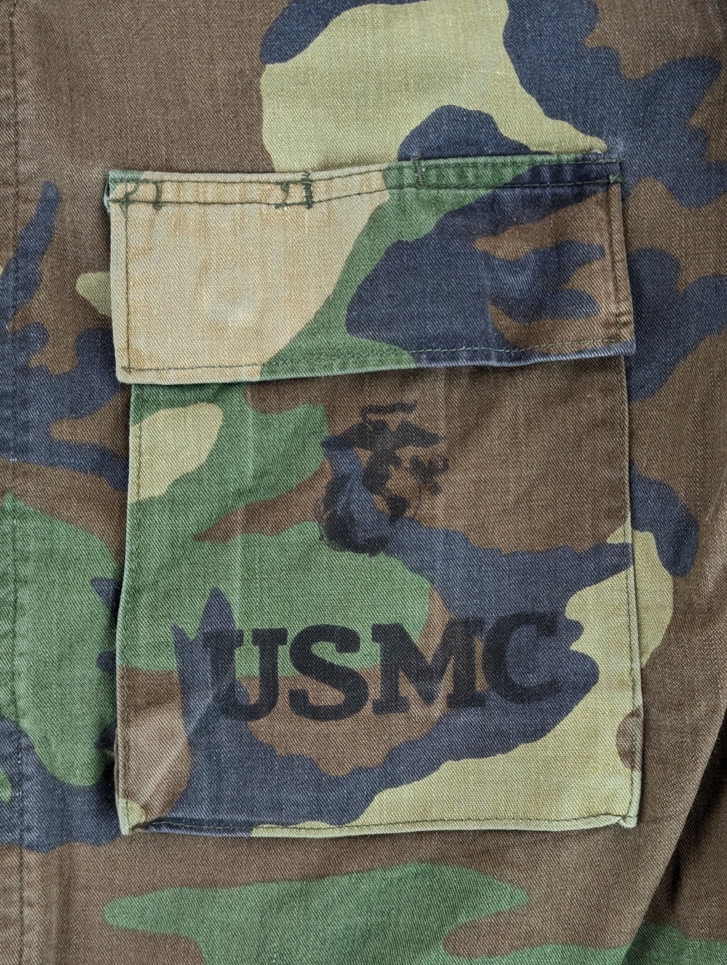 US Army USMC M81 Woodland Camouflage BDU Combat Jacket - Large