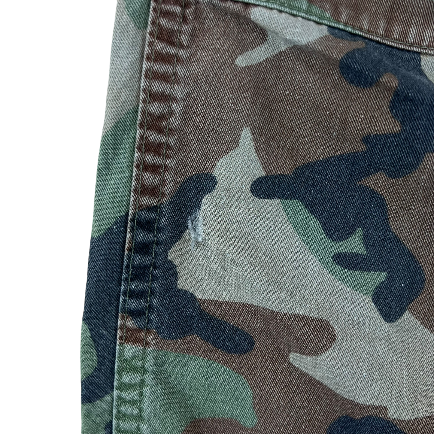 US Army Vintage M81 Woodland Camo Ripstop BDU Combat Trousers - W30 L30.5