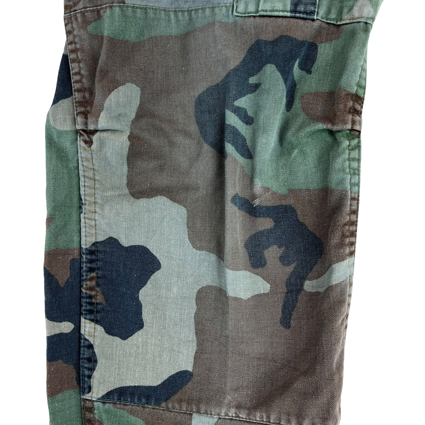 US Army Vintage M81 Woodland Camo Ripstop BDU Combat Trousers - W30 L30.5