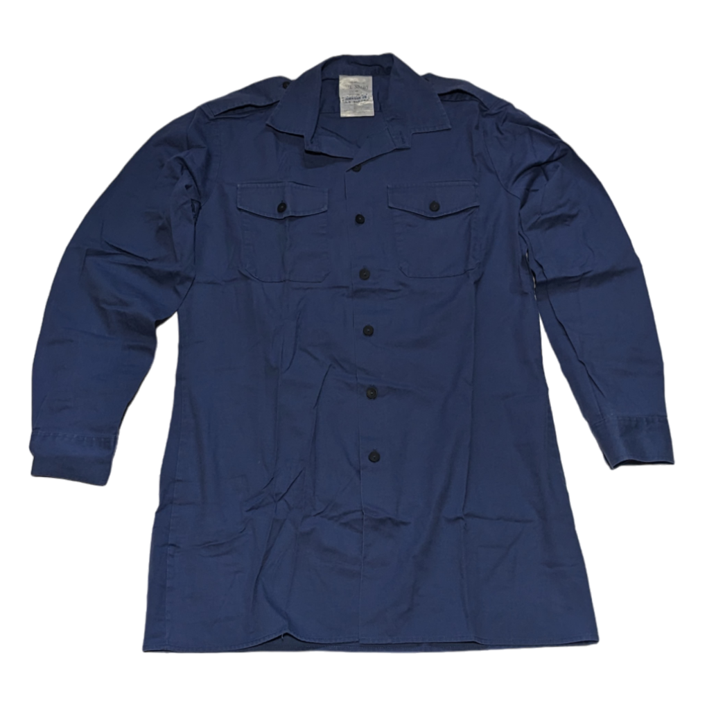 British Royal Air Force RAF Working Man's Blue Long Sleeve Shirt