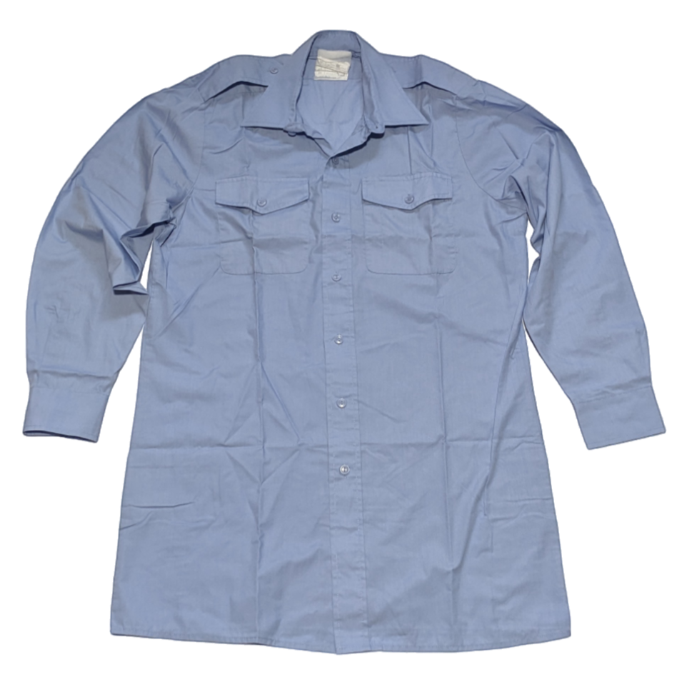 British Royal Air Force RAF Man's Light Blue No.2 Long Sleeve Service Shirt