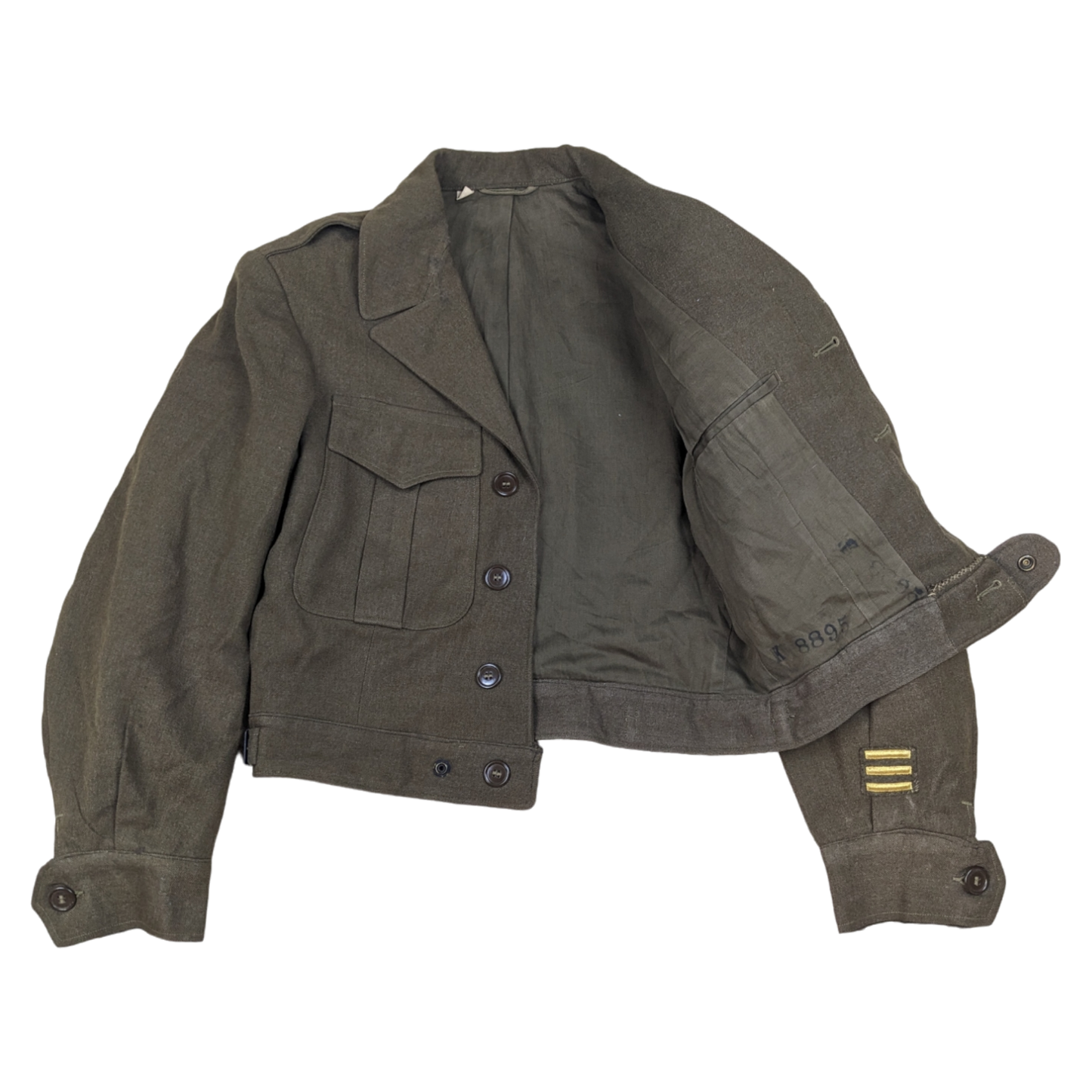 US Army Air Force WW2 Ike Jacket Battle Dress - 34L