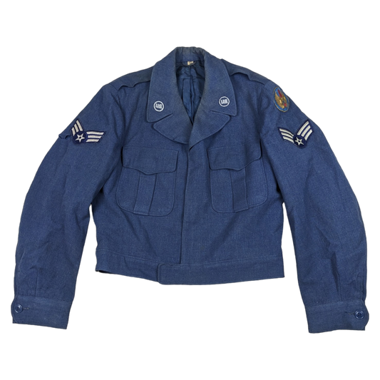 US Air Force 1950s Blue Ike Jacket Battle Dress - 42L - 1951