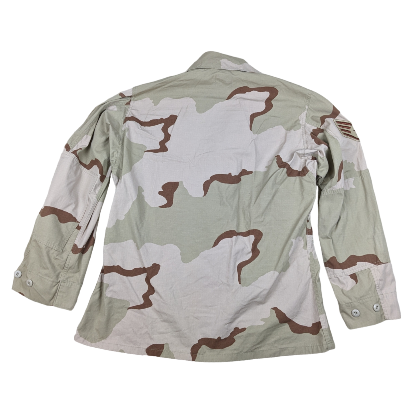 US Air Force Tri-Colour Desert "Coffee Stain" Camo Combat Jacket Ripstop w/ Patches