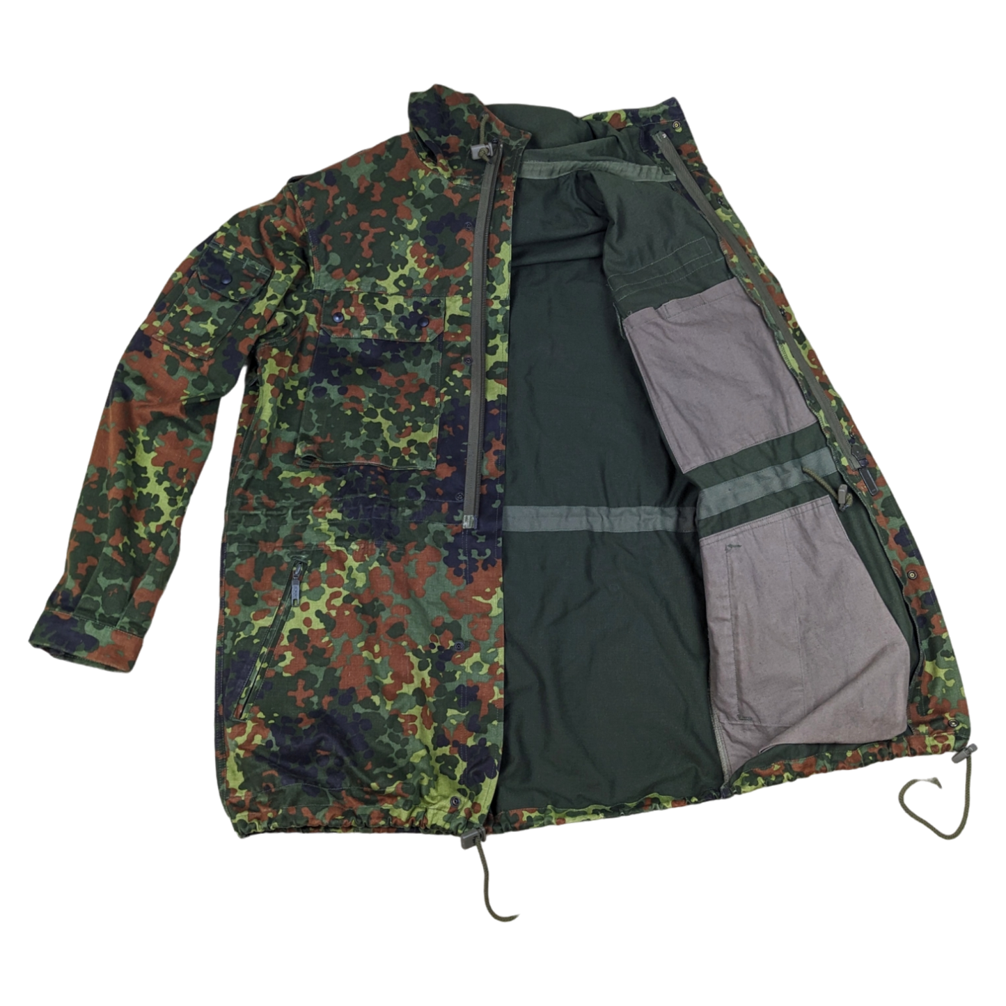 German Army Flecktarn Camouflage Combat Parka Jacket