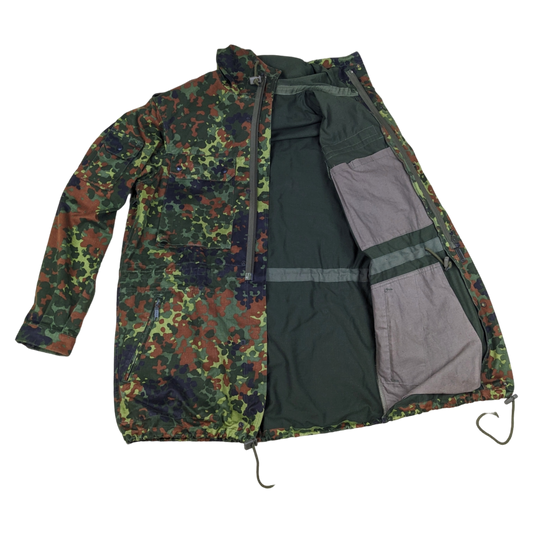 German Army Flecktarn Camouflage Combat Parka Jacket