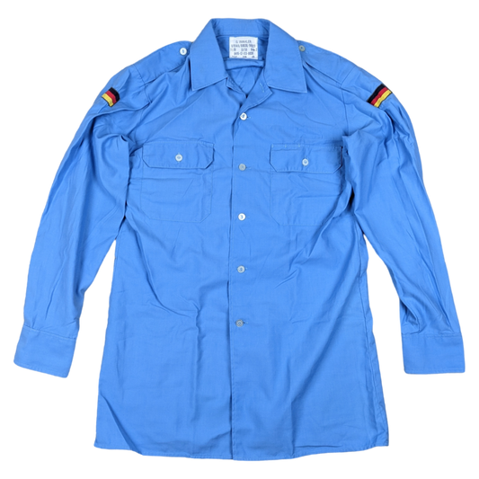 German Navy Blue Long Sleeve Field / Dress Shirt