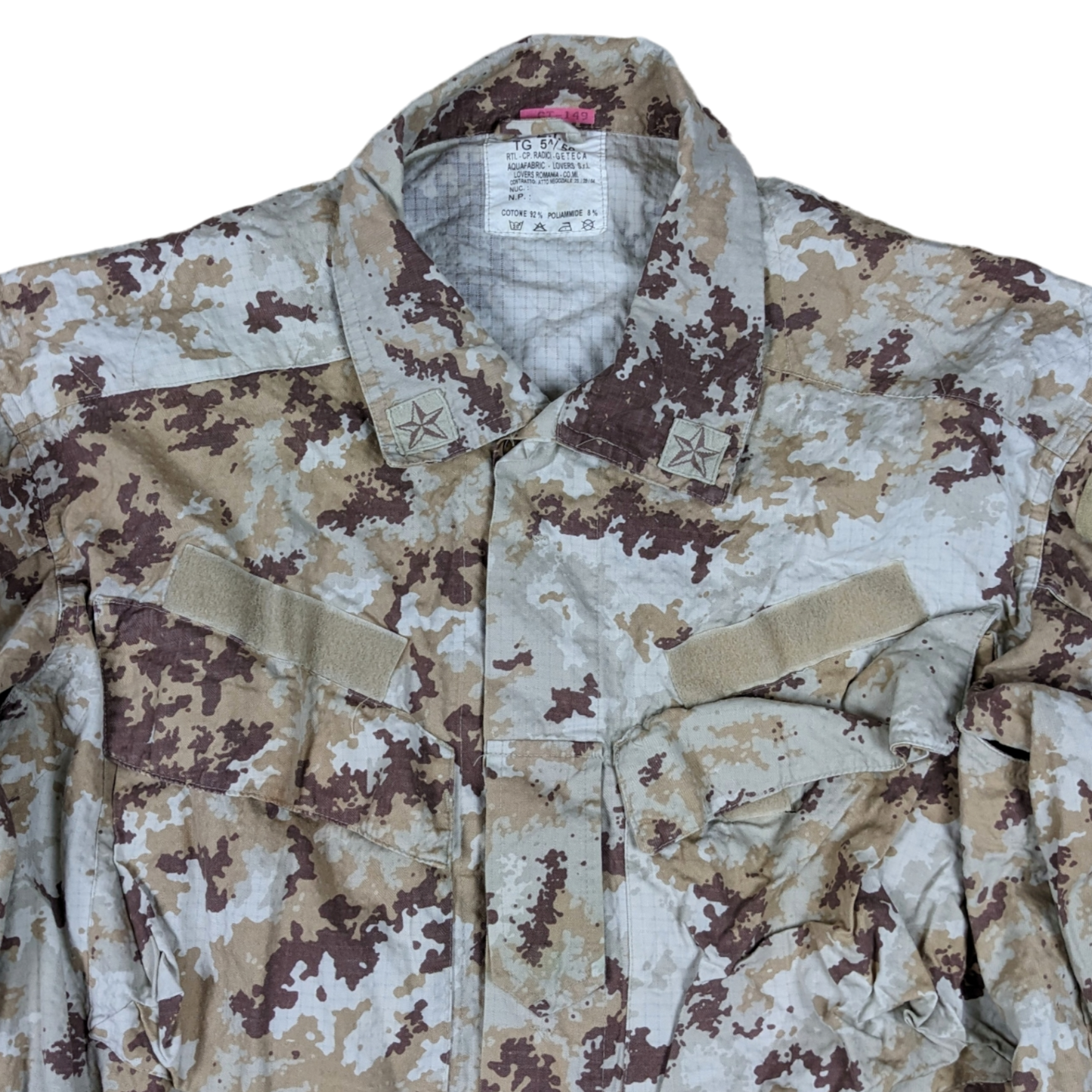 Italian Army M04 Mimetico Vegetato Desert Camouflage Combat Jacket - X Large