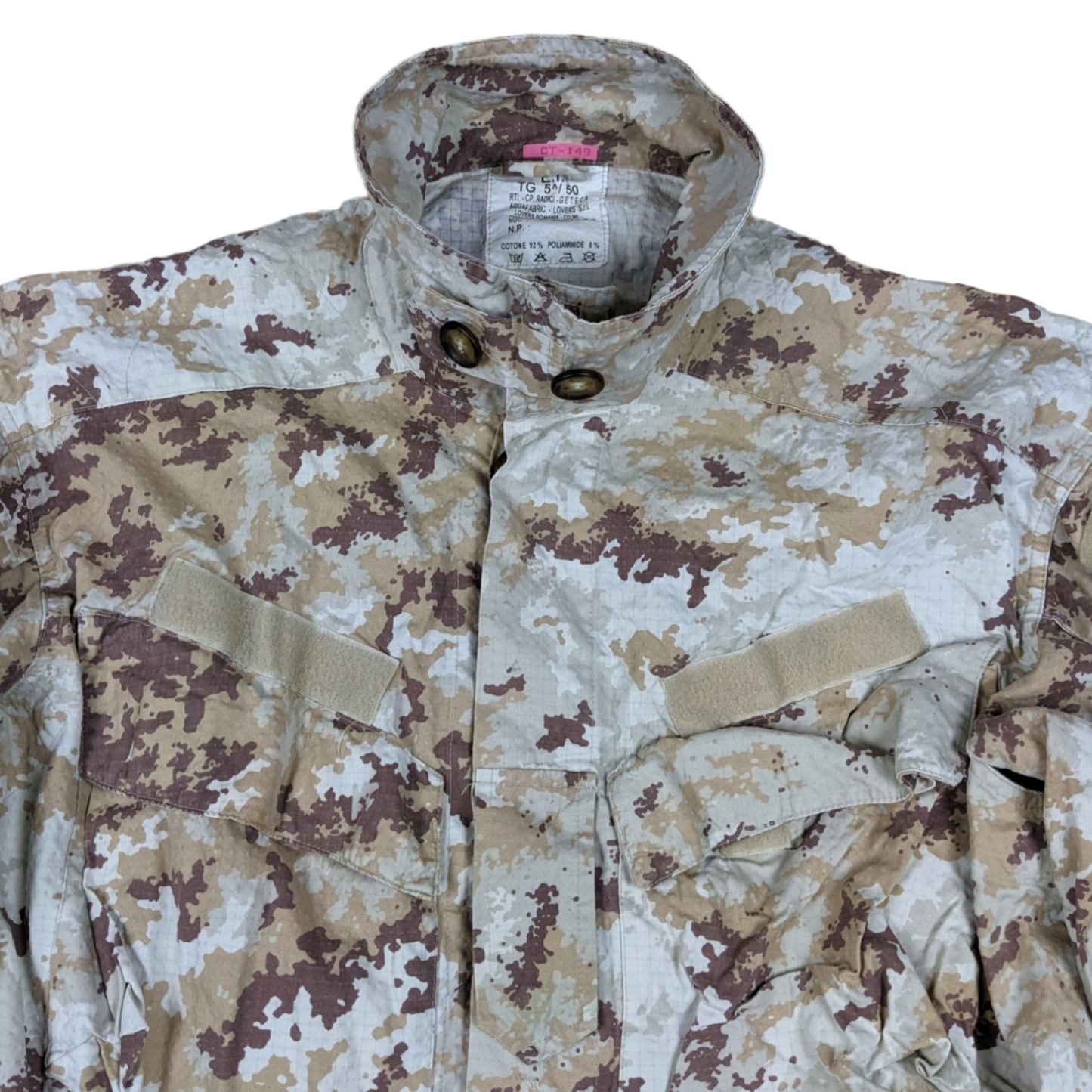 Italian Army M04 Mimetico Vegetato Desert Camouflage Combat Jacket - X Large