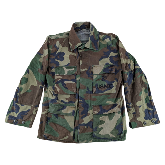 US Army USMC M81 Woodland Camouflage BDU Combat Jacket - Large