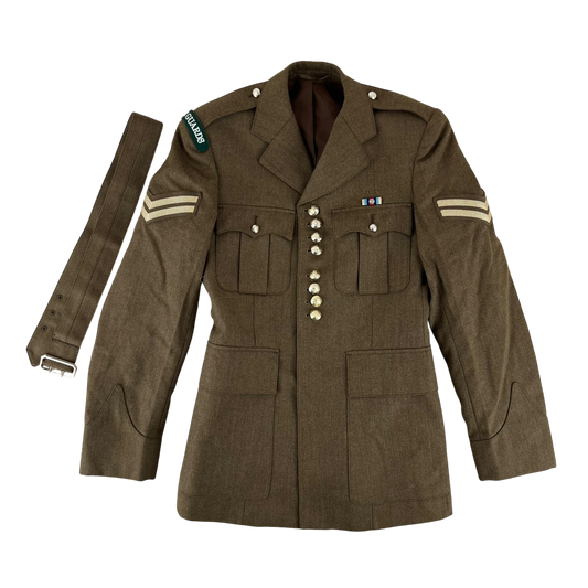 British Army No. 2 FAD Dress Jacket w/ Belt - Irish Guards - Medium 170/88