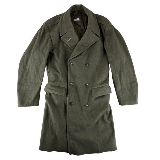 Italian Army 60s Khaki Greatcoat - Large