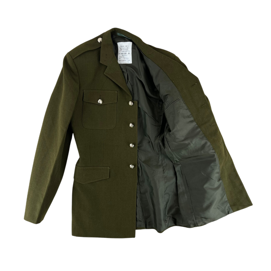 British Army 1980 Pattern No. 2 Olive Green Dress Jacket - 9th/12th Royal Lancers - Medium 182/100
