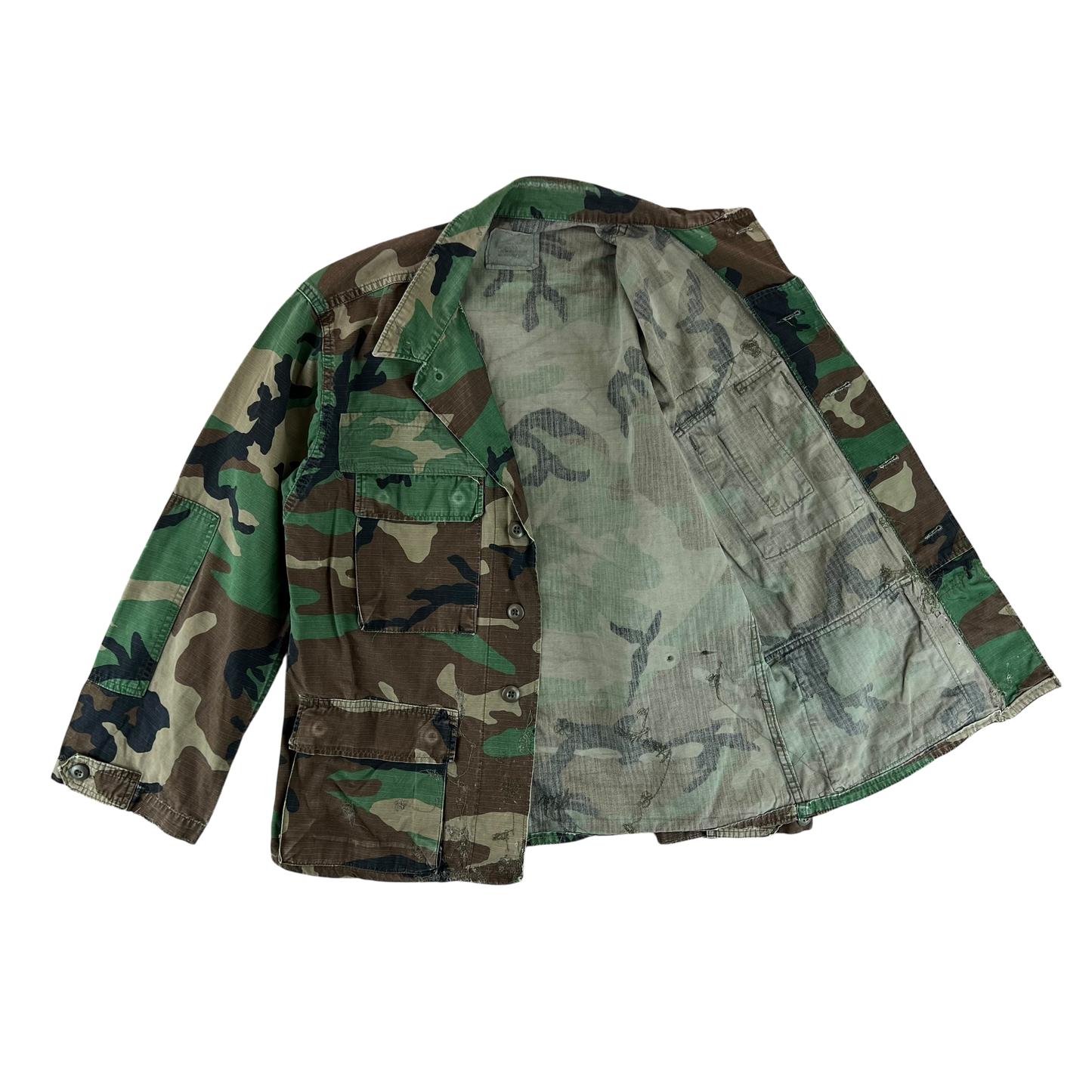 US Army M81 Woodland Camouflage BDU Combat Jacket - Small