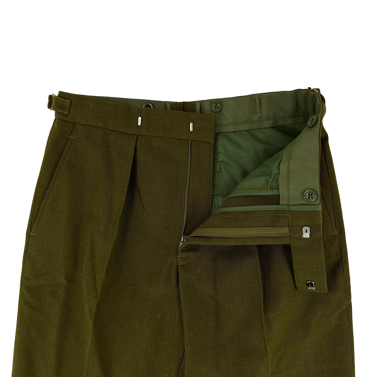 British Army Old Pattern No. 2 Khaki Green Dress Trousers - W32 L29