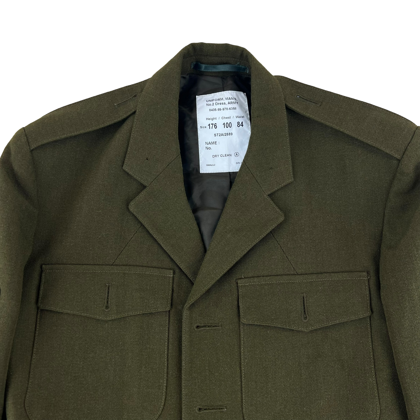 British Army Old Pattern No. 2 Khaki Green Dress Jacket - Medium 176/100