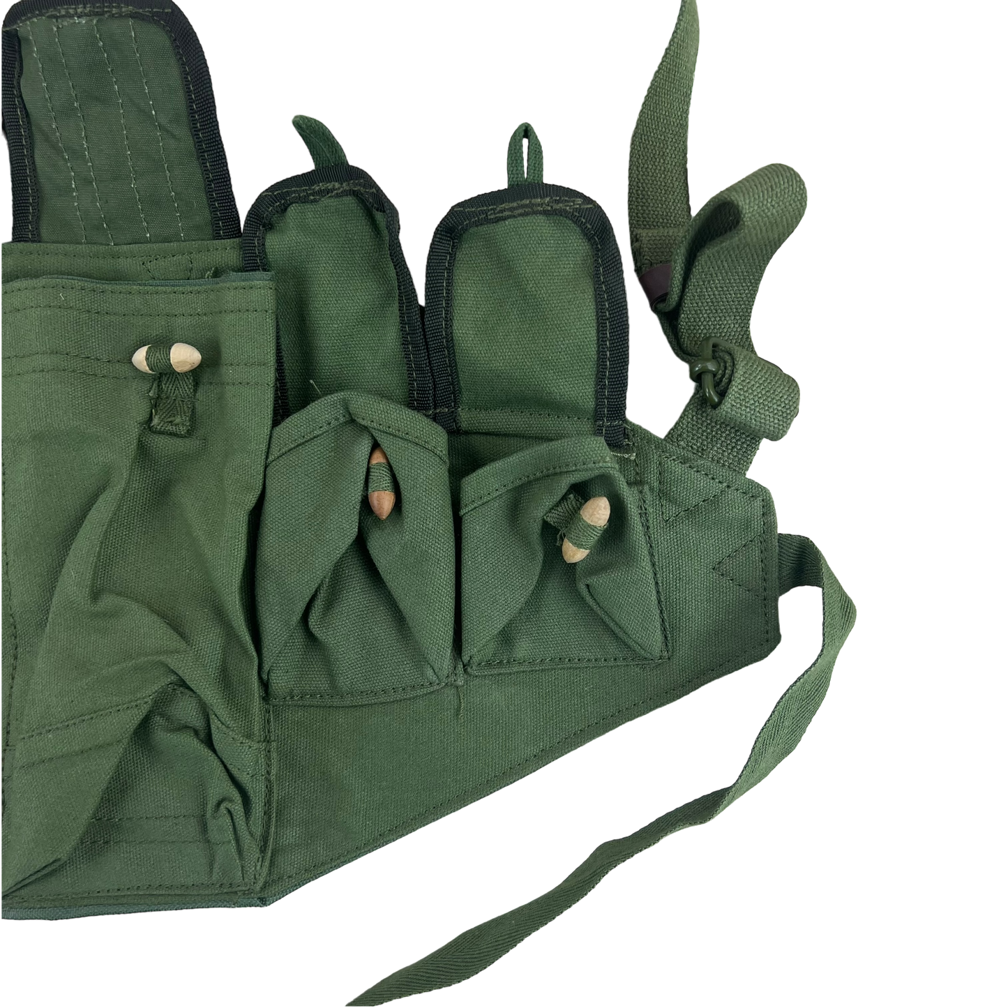 Chinese Army PLA Type 81 AK Bandolier Olive Green Nam Era Chest Rig