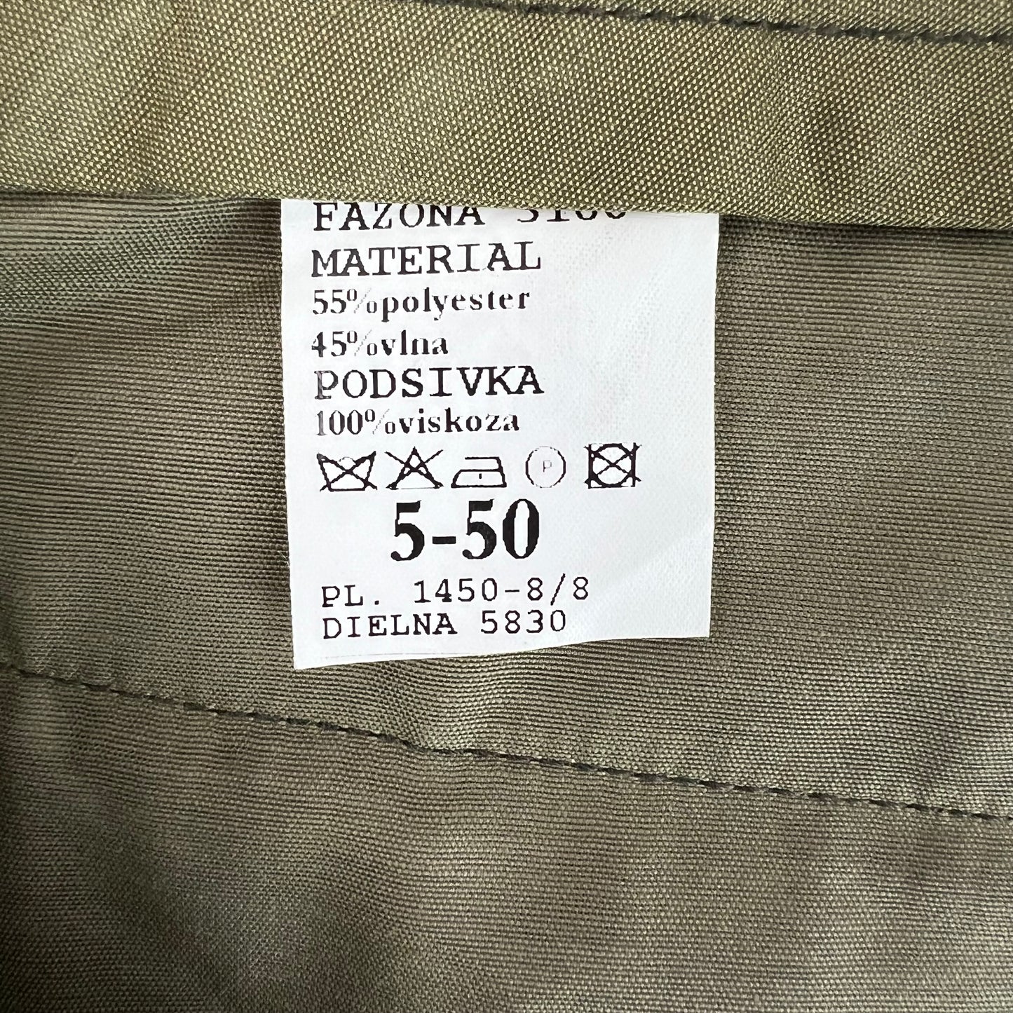 Slovak Army M97 Olive Green Dress Trousers - W33 L34